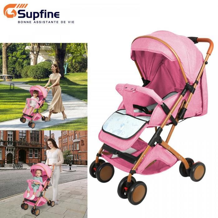 Teamson Kids, Poussette Jogging Avec Accessoires Harnais Et Panier Beige P2557379c2557380