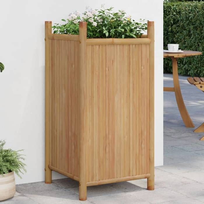 VidaXL Jardinière bambou Naturel - vue 3