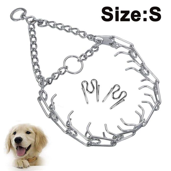 Meilleurs prix pour Collier à griffes pour chiens collier à pincement pour chiens collier de dressage réglable pour chiens avec boucle à dégagemen