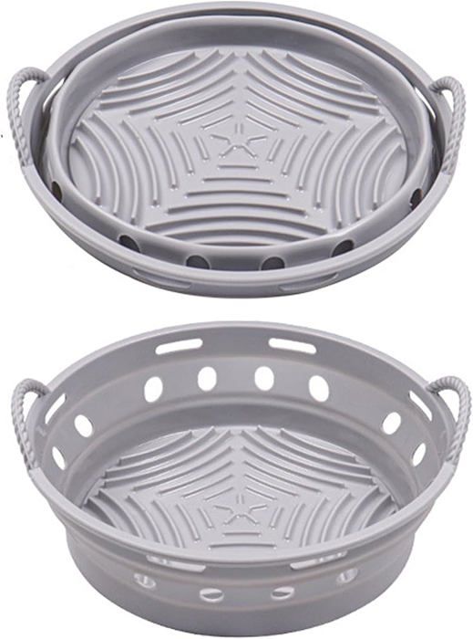 Moules En Silicone Pour Friteuse à Air Ninja - 2 Tailles (4 QT Et 6 Tasses) + Tapis Isolant - Entièrement Fermés, Faciles à Nettoyer