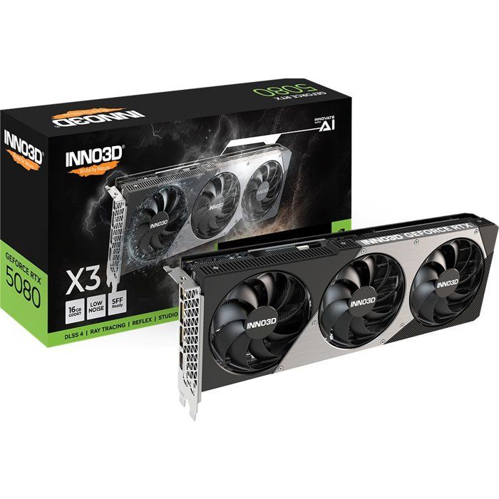 INNO3D - Carte graphique - NVIDIA RTX 5080 X3 OC - N50803-16D7X-17605211 - 16Go