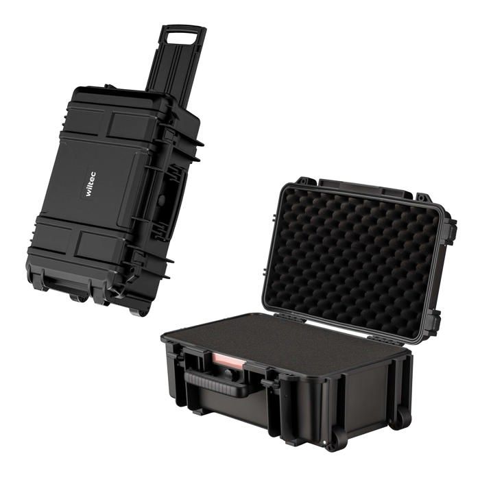Wiltec Mallette de transport universelle robuste – 54 5 x 32 4 x 21 5 cm – en PP et Fibre de verre – Valise de protection pour équip Wiltec Mallette de transport universelle robuste – 54 5 x 32 4 x 21 5 cm – en PP et Fibre de verre – Valise de protection pour équip