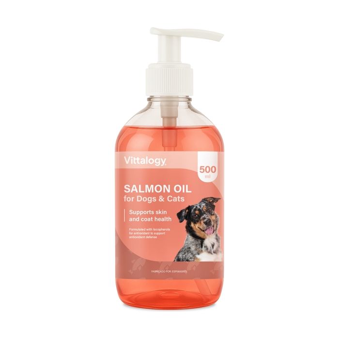 VITTALOGY - Huile de saumon pour chiens et chats 500 ml