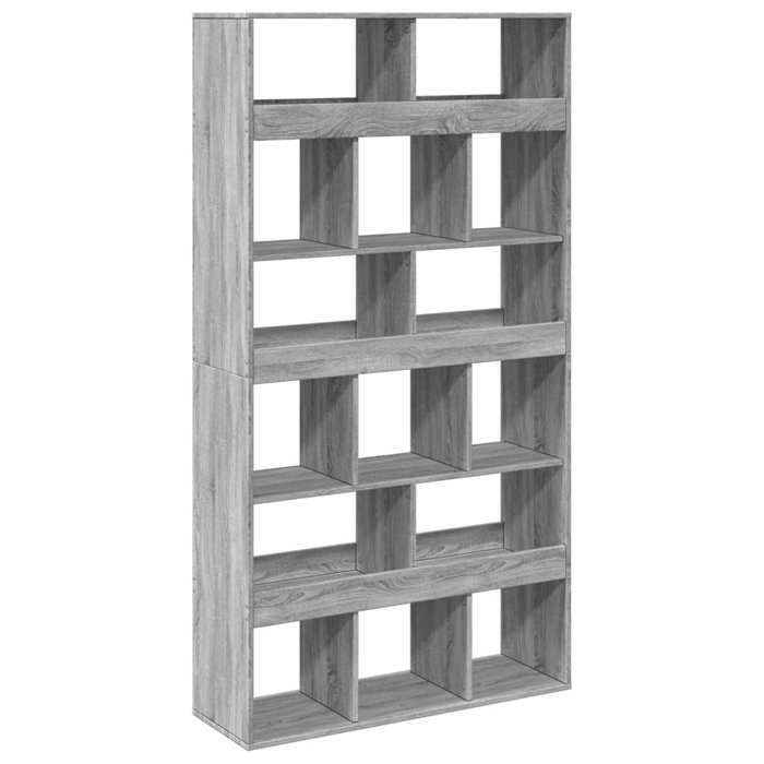 SALE 2026Bibliothèque - Colonne/Meuble Étagère de rangement pour livres - sonoma gris 100x33x1875cm - bois dingénierie 53.8 Kg 8