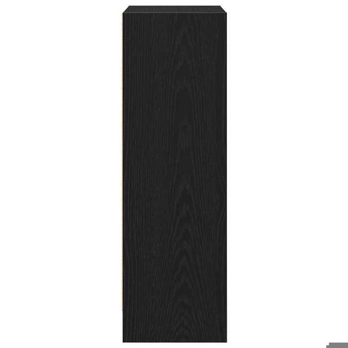 Cabinet de Livre SOLOMOON CHIC Bibliothèque Polyvalente - Pour enfant/adulte - chêne noir 40x24x76 cm bois dingénierie BB2782