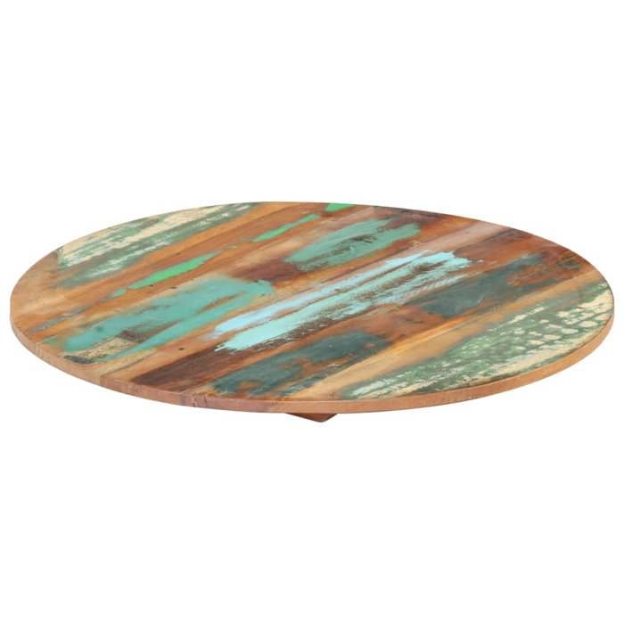 SALE 2026 Plateau de table Multicolore - Dessus de table rond 40cm 15-16 mm Bois de récupération PRO861756259