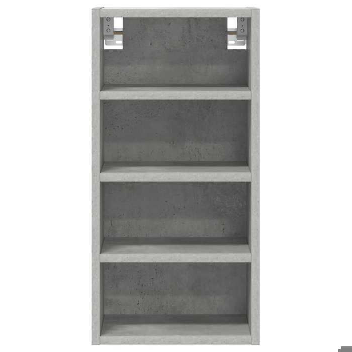Caisson haut cuisine Gris - LEMON® Vitrine suspendue Riga - avec rangement - gris béton - 30x295x60cm - Bois dingénierie 136 Sol