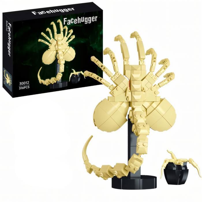 Figurine Facehugger – Kit de Construction 316 Pièces compatible LEGO® – Modèle Collector – Idée Cadeau Adultes & Enfants 12+