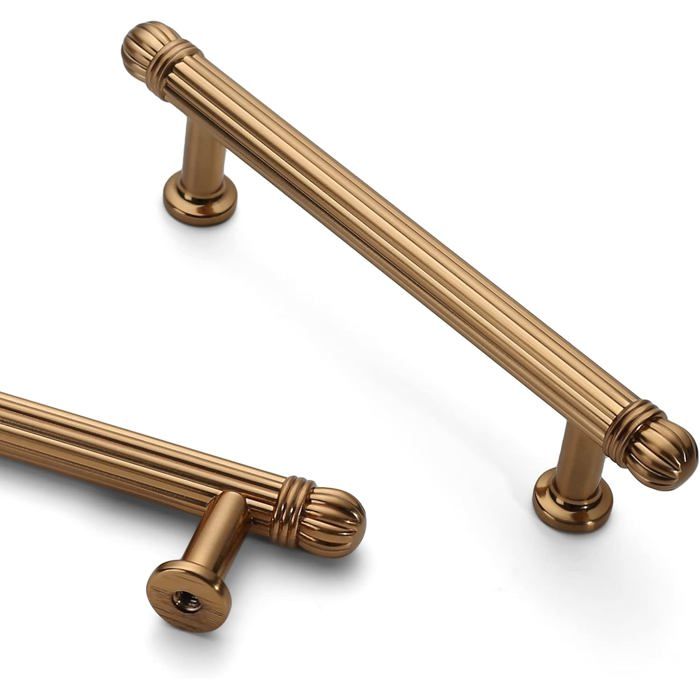 Poignées De Meuble Pour Placard Lot De 10 Entraxe 96 Mm Finition Bronze Champagne Tirants Pour Tiroirs Cuisine Armoire