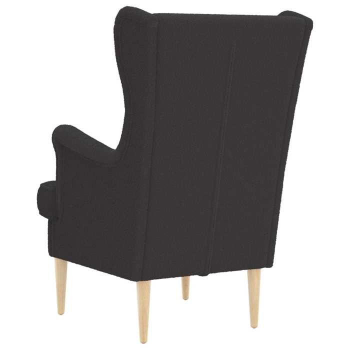 Confortable Fauteuil simple pour salon bureau chaise relax Gris foncé tissu__27891