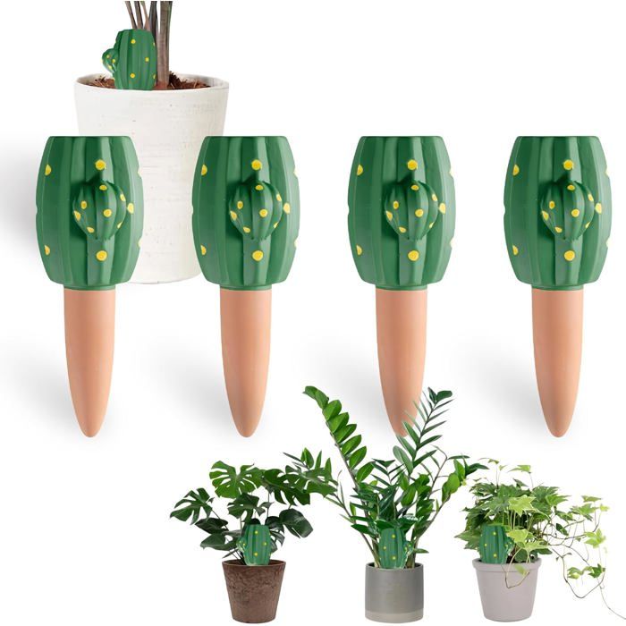 Oyas a Planter Terre Cuite 4 Pièces Arrosage Goutte à