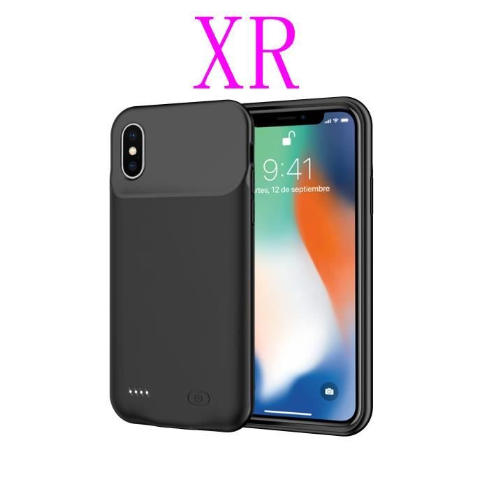XR-Noir-Étui de batterie externe 7000mAh pour iPhone XS Max X XS, housse de  chargeur de banque'alimentation i - Cdiscount Téléphonie
