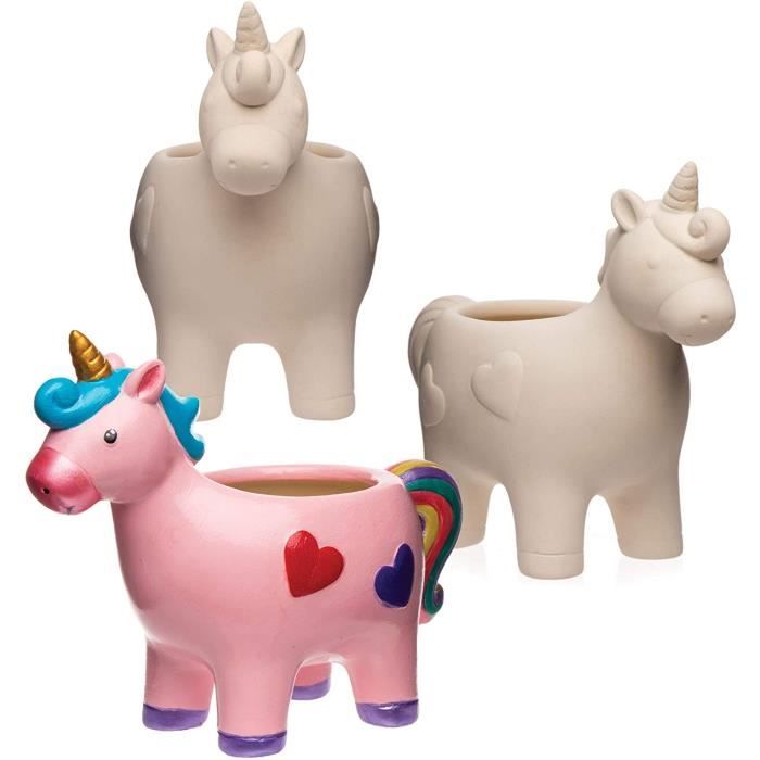 Pot Musical Anti-dérapant Motif Licorne - Détecteur D'humidité, Joue Une Mélodie - Pour Bébé, Facile à Nettoyer - Blanc
