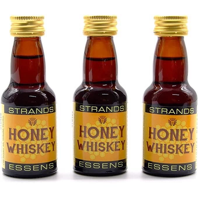 Honey Whisky 3x25 ml - sans alcool | Essence de Vodka | Arôme pour gâteau