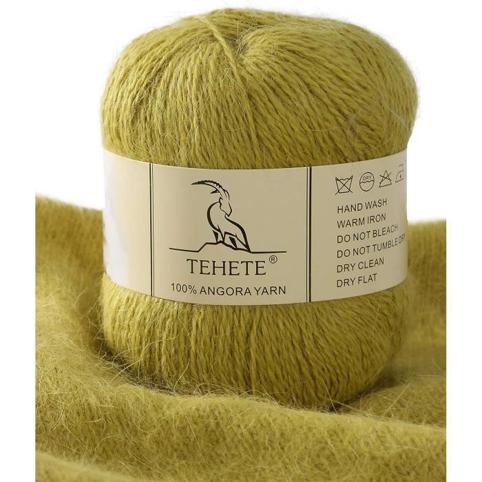 Fil Angora en laine et cachemire, 50g, tricot à la main, dentelle