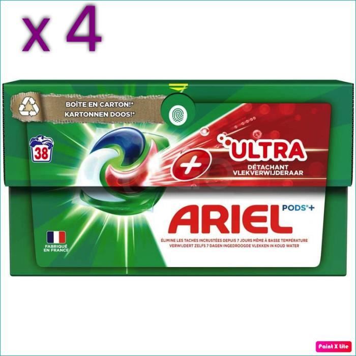 Ariel - Pods+ lessive liquide en capsules ultra détachant 40