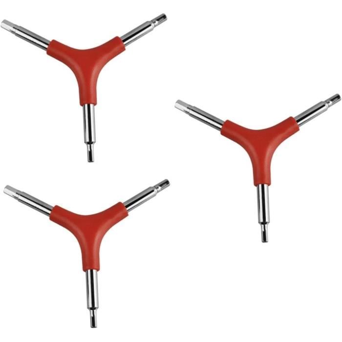 Jeu De Tournevis Hexagonaux HSS Poignée Rouge – Embout 1,3 Mm, Pour Réparation Précise