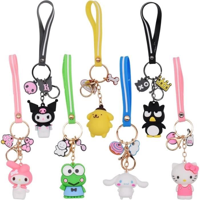 Rose Doraemon Strass Porte-Clés Cristal Etincelant Dessin Animé Manga