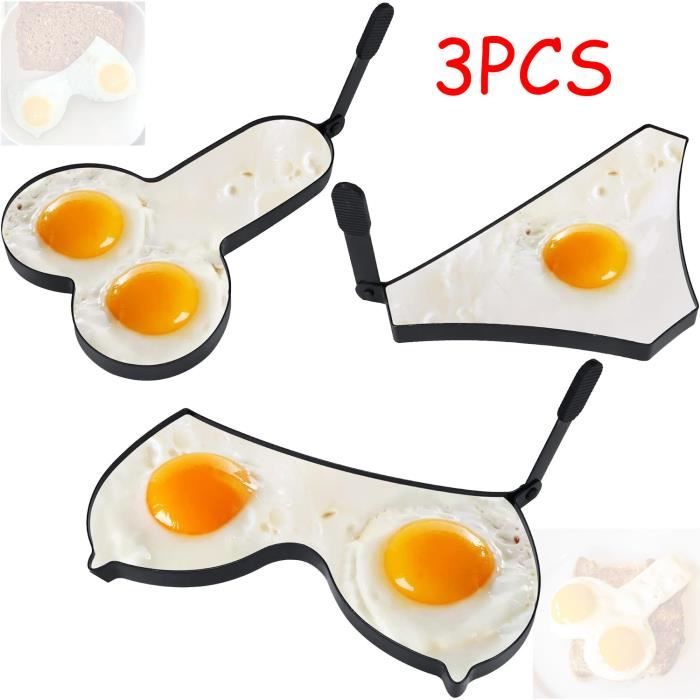 Grand Moule à Crêpes/oeufs Pan Pals - Forme Chauve-souris - Aluminium Vintage Avec Poignées Caoutchouc