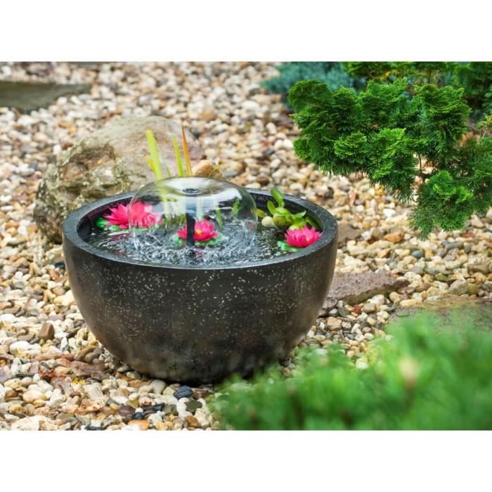 Linximall🎈-Ubbink Bassin rond avec pompe et nénuphars Noir - Cdiscount ...