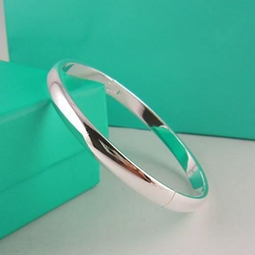 Bracelet Jonc Rigide En Argent Massif 925 - Bijou Vintage Et élégant