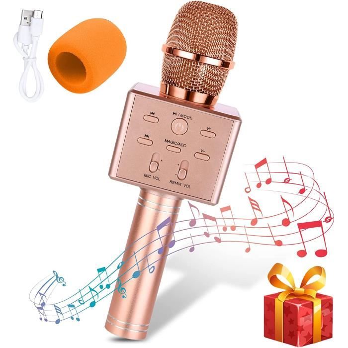 Microphone Bluetooth sans fil pour enfants - cadeau et jouet