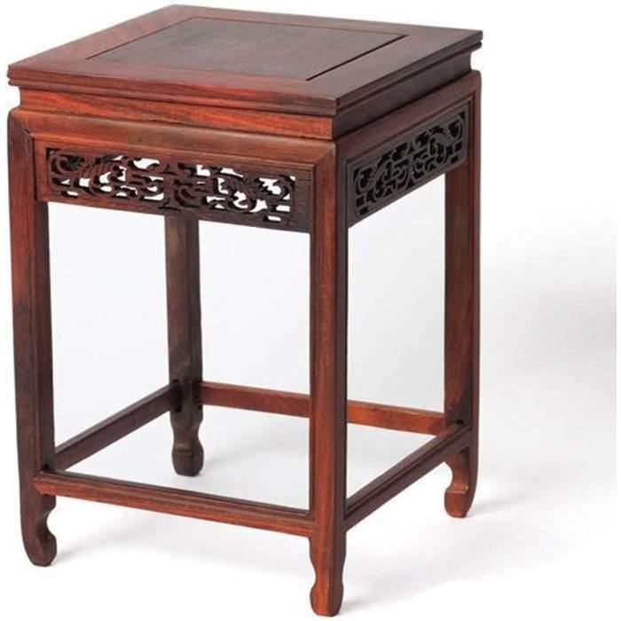 Support De Plante Rond En Bois LZYANG - Tabouret Multifonction, Dimensions S/M/L, Marron, Charge 50 Kg, Intérieur/extérieur
