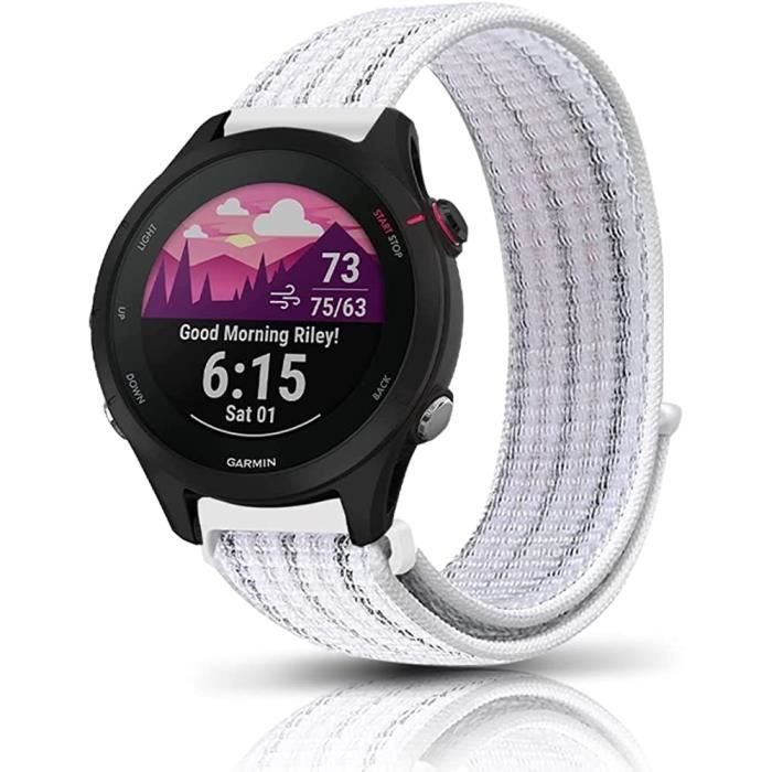 Mobigear Braided - Bracelet Garmin Vivoactive 4 en Nylon Fermeture