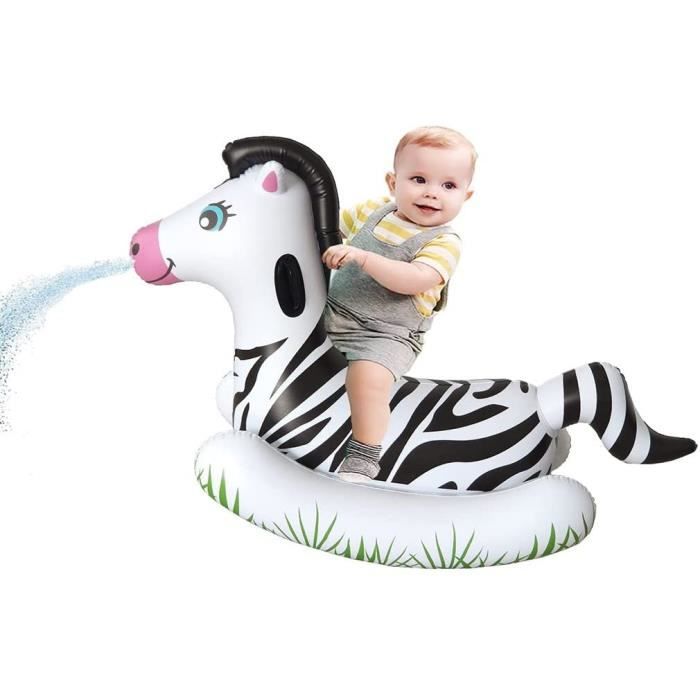 Bouée Bébé Oziral Avec Pare-Soleil UPF50+ Et Cloche – Siège Natation Gonflable, Ailes Stabilité, Dès 6 Mois
