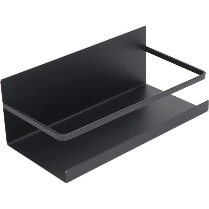 Étagère Magnétique à épices Pour Réfrigérateur, Avec 2 Porte-serviettes En Papier Et 5 Crochets Amovibles, Organiseur De Cuisine, Pour Réfrigérateur, Machine à Laver, Noir