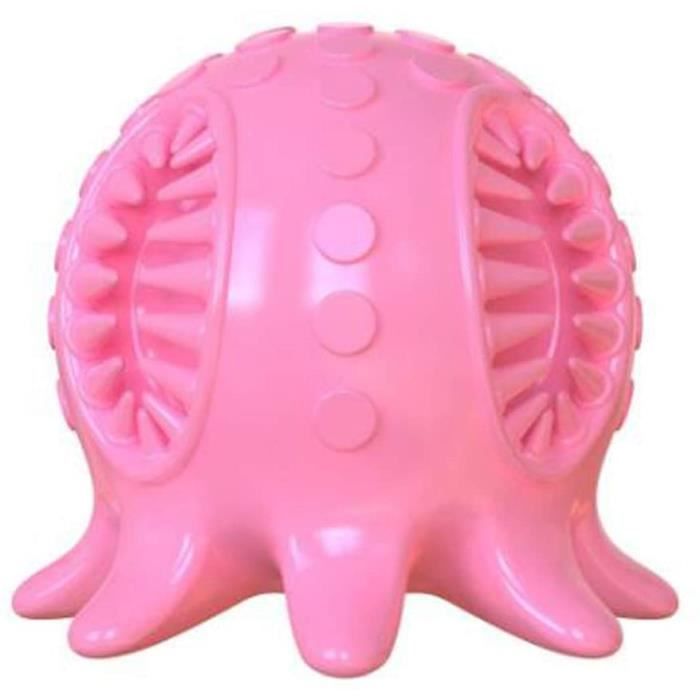 Jouet à mâcher - Brosse à dents pour chien - TPR - Rose - 61x70mm