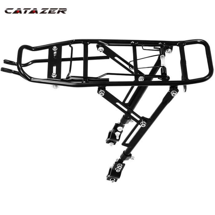 Porte-bagages Vélo Tige De Selle - Alliage Aluminium - Capacité 10 Kg - Réglable - Pour VTT Et Route