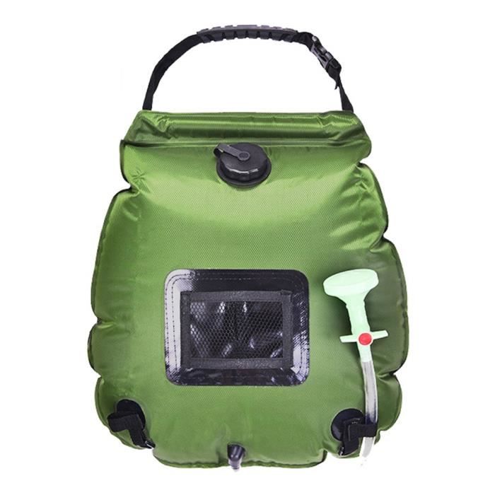 Sac de douche Portable 10l/20l, sacs d'eau solaire pour Camping en