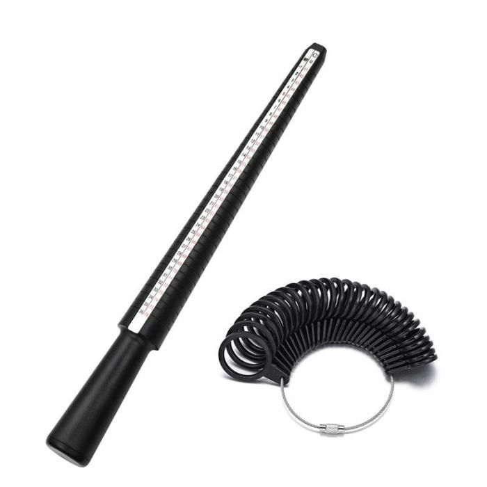 Bâton Mandrin Dimensionnement Bagues En Cire Noir - Outil Précis Pour Bijoutiers Et Réparation - 23,5 Cm
