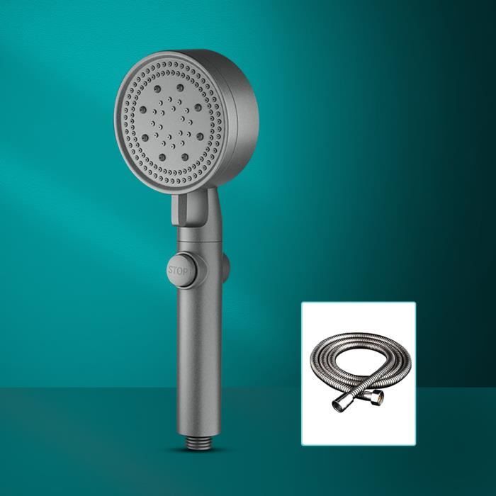 Pommeau De Douche Haute Pression Goldmiky - 2,5 GPM - Laiton - Injection D'Air - Anti-Calcaire
