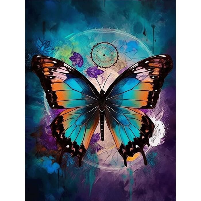 Kit Diamond Painting 5D 'Tigre E Fiori' – 30x30 Cm, Tela Adesiva Con Diamanti Rotondi, Fai Da Te, Decorazione Murale