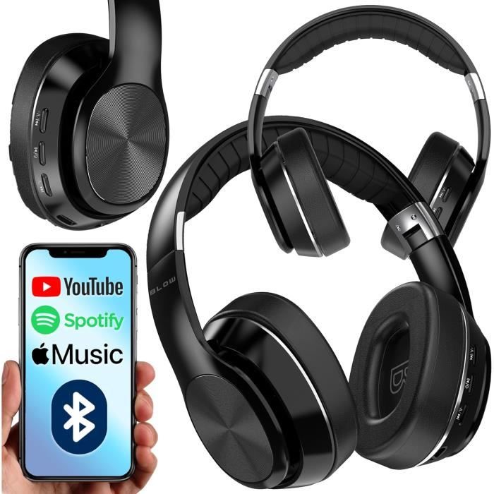 Écouteurs sans fil - BLOW - BTX700ANC - Bluetooth 5.3 - Réduction active du bruit - Design pliable