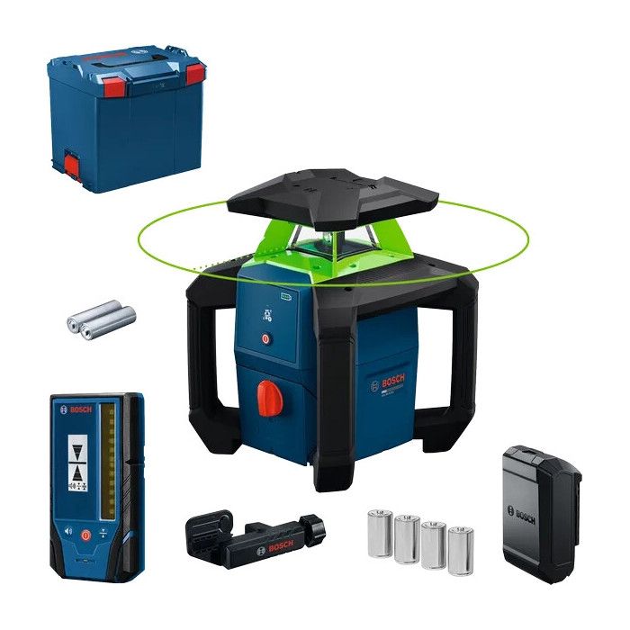 Laser rotatif BOSCH PROFESSIONAL GRL18V 3 31G Cellule de réception LR 3 2 + Batterie ProCore 18V4.0Ah