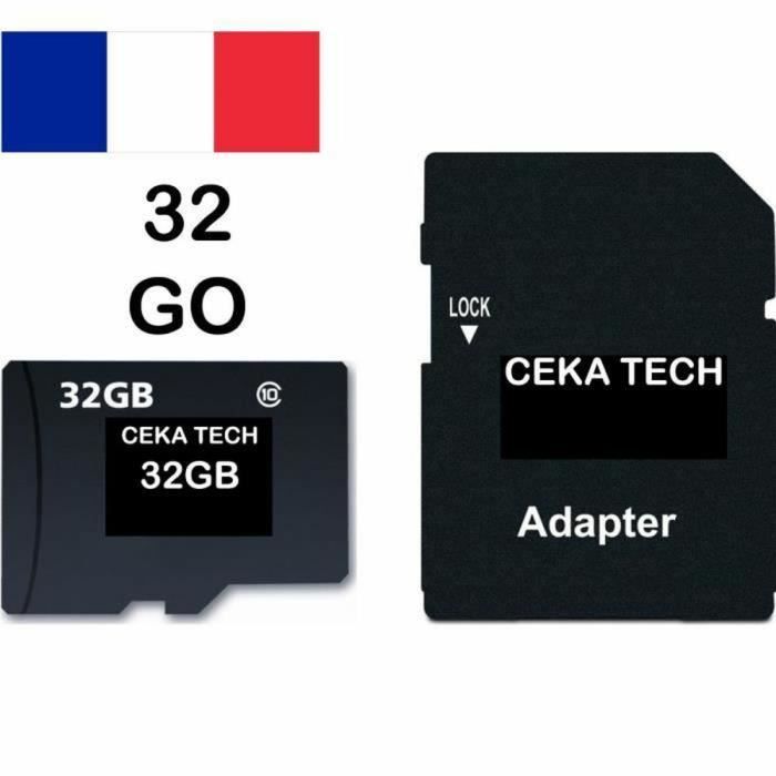 Micro-SD 32Go classe 10 avec adaptateur SD - Carte Mémoire compatible avec  Xiaomi Redmi Note 10 4G