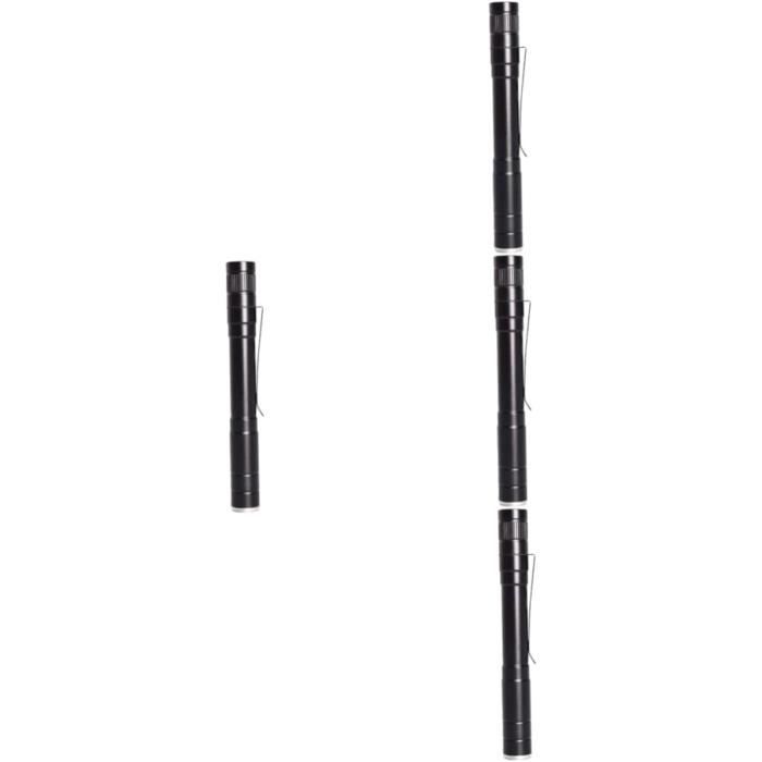 Lot De 4 Stylos Lampe LED EverBrite - Poche Aluminium - Avec Piles AAA - Neuf