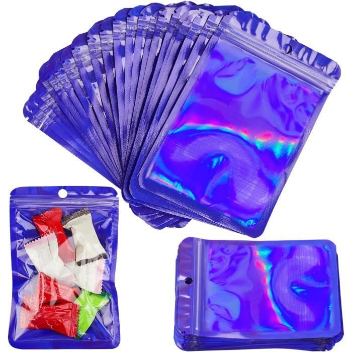 Baggies Lot De 100 Sacs En Mylar - Sacs à Fermeture éclair En Mylar - Sacs Holographiques Transparents Sacs Demballage Laser Reutilisables Pour Emballage Cadeau Holographique 6 X 10 Cm 92232437