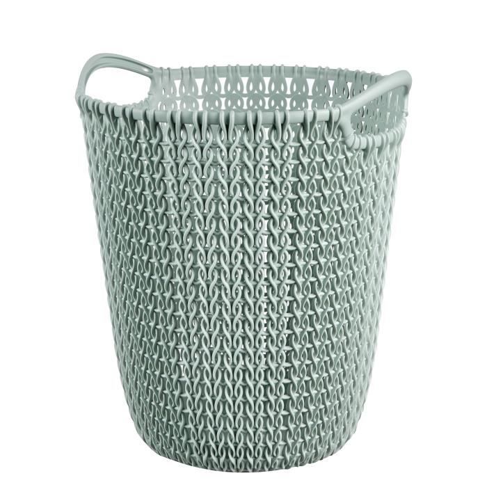 Curver Corbeille De Rangement 7 L Aspect Tricot Bleu Gris Cdiscount Maison
