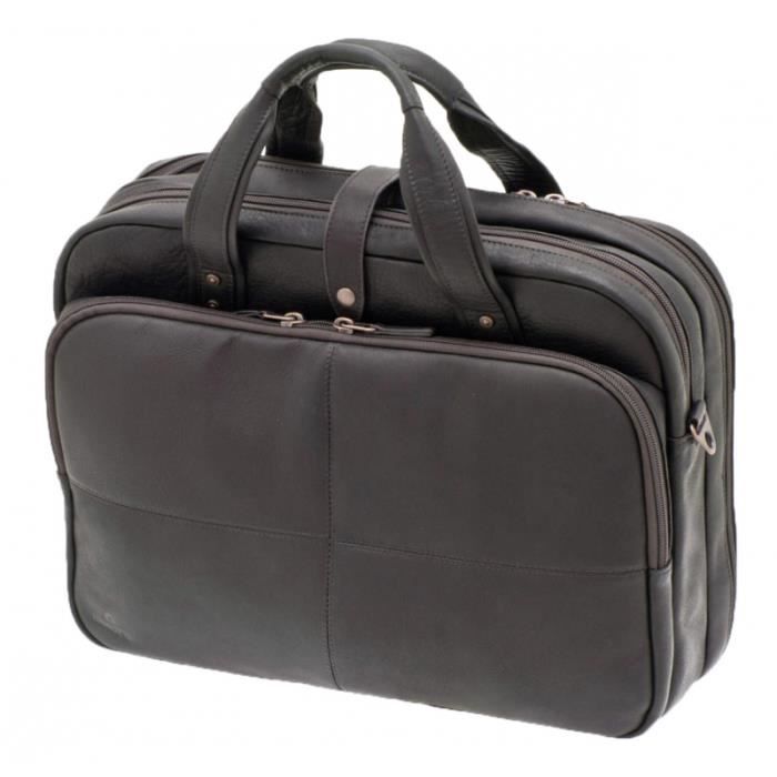 sac ordinateur marron