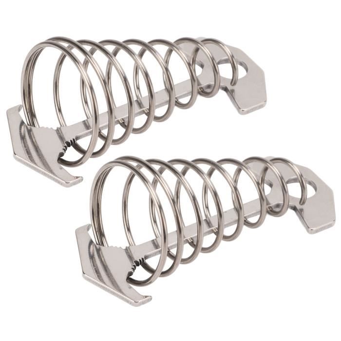 Kit De Fixation Pour Tente – Coupe-vent, Boucles, Corde Guide – Acier Argenté (neuf)