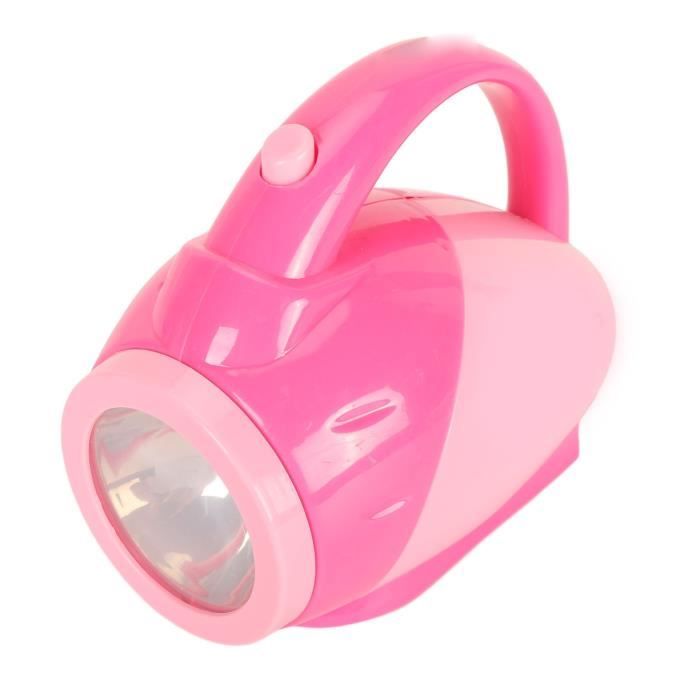 drfeify lampe de poche pour tout-petits lampe de poche rose avec lumière douce, alimentée par batterie, parapharmacie beaute