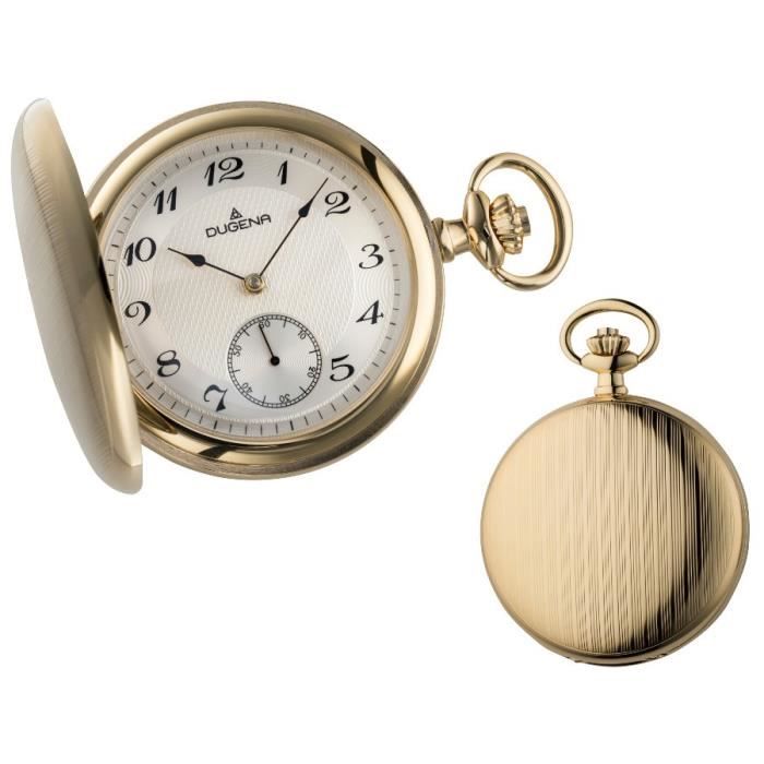 Montre Gousset Ancienne DUGENA - Couleur Dorée, Occasion Vintage