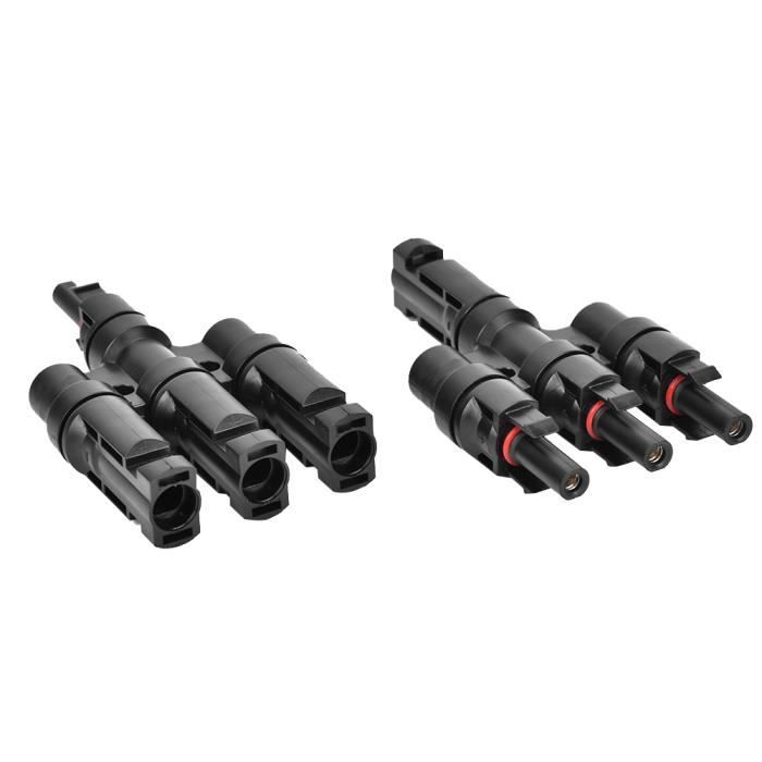 Duokon Adaptateur De Câble Solaire 2 Connecteurs Solaires, Adaptateur