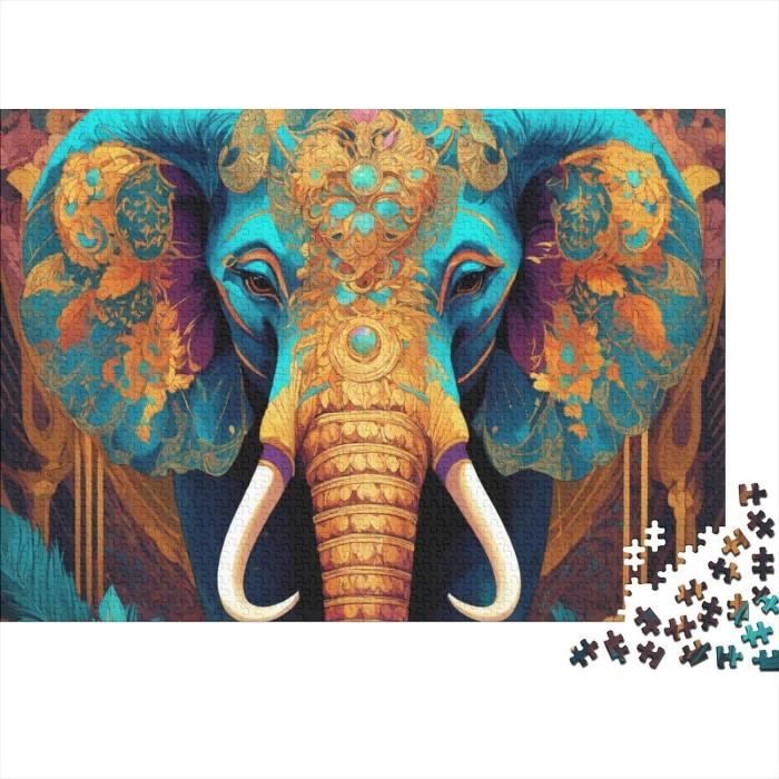 Les Éléphants Puzzles Adulte Puzzle 500 Pieces Animaux De La Forêt Pour