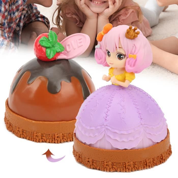 PVC princesse poupée gâteau jouet décoration enfant bébé fille