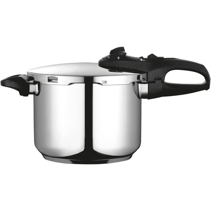 Autocuiseur 6 Litres, Induction, Acier Inoxydable 18/10, 2 Niveaux de Pression FAGOR Duo 6   Argent 800024